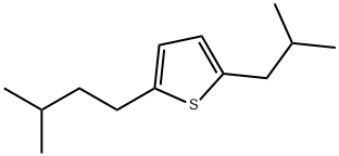 2-(2-Methylpropyl)-5-(3-methylbutyl)thiophene Structure