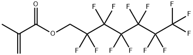 2,2,3,3,4,4,5,5,6,6,7,7,7-tridecafluoroheptyl methacrylate Struktur