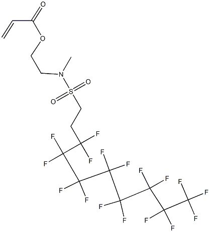 Propenoic acid 2-[[(3,3,4,4,5,5,6,6,7,7,8,8,9,9,10,10,10-heptadecafluorodecyl)sulfonyl]methylamino]ethyl ester 结构式