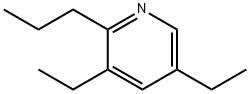 3,5-二乙基-2-正丙基吡啶,4808-75-7,结构式
