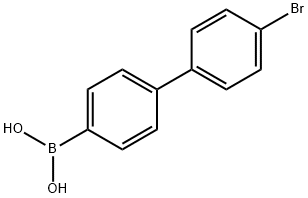 4'-ブロモ-4-ビフェニルボロン酸 化学構造式
