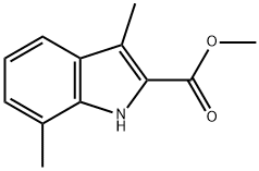 3,7-ジメチル-1H-インドール-2-カルボン酸メチル 化学構造式