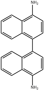 1,1'-ビナフタレン-4,4'-ジアミン 化学構造式