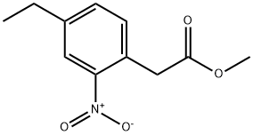Benzeneacetic acid, 4-ethyl-2-nitro-, methyl ester (9CI) Structure
