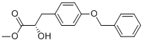 (S)-3-(4-苄氧基)-2-羟基-苯丙酸甲酯 结构式