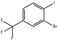 2-ブロモ-2-ヨード-4-(トリフルオロメチル)ベンゼン 臭化物 ヨウ化物 化学構造式