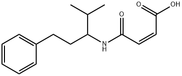 (Z)-3-[(4-methyl-1-phenyl-pentan-3-yl)carbamoyl]prop-2-enoic acid Structure