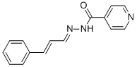 1'(or 2')-(cinnamylidene)isonicotinohydrazide Struktur