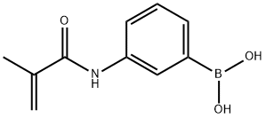 3-甲基丙烯酰胺基苯基硼酸, 48150-45-4, 结构式