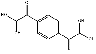 4-PHENYLENEDIGLYOXAL DIHYDRATE Structure