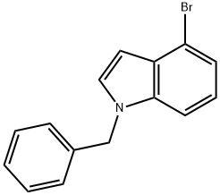 1-benzyl-4-bromo-indole Struktur