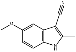 3-CYANO-5-METHOXY-2-METHYLINDOLE Structure