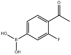 4-乙酰基-3-氟苯硼酸,481725-35-3,结构式