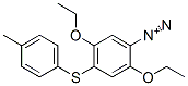 2,5-diethoxy-4-[(4-methyl-phenyl)thio]-Benzenediazonium Structure