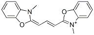 2-[3-(2,3-Dihydro-3-methylbenzoxazole-2-ylidene)-1-propenyl]-3-methylbenzoxazole-3-ium|