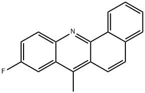 9-フルオロ-7-メチルベンゾ[c]アクリジン 化学構造式