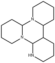 テトラデカヒドロ-2H,11H-トリピリド[1,2-a:1',2'-c:3'',2''-e]ピリミジン 化学構造式