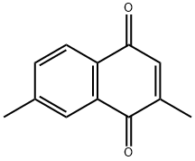 2,7-ジメチル-1,4-ナフタレンジオン 化学構造式