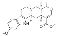 (20α)-16,17-ジデヒドロ-10-メトキシ-19α-メチル-18-オキサヨヒンバン-16-カルボン酸メチル 化学構造式
