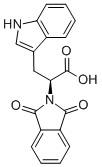 N-フタリル-L-トリプトファン 化学構造式