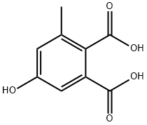 2-Benzenedicarboxylic acid, 5-hydroxy-3-methyl-1 Struktur