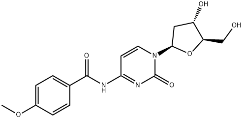 N4-甲氧基苯甲酰基-2'-脱氧胞苷,48212-99-3,结构式