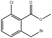 2-溴甲基-6-氯苯甲酸甲酯 结构式