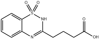 4H-1,2,4-Benzothiadiazine-3-butanoic acid 1,1-dioxide Structure