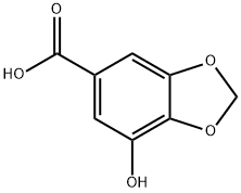 7-HYDROXY-1,3-BENZODIOXOLE-5-CARBOXYLIC ACID Structure