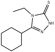3H-1,2,4-Triazole-3-thione,5-cyclohexyl-4-ethyl-2,4-dihydro-(9CI) Structure