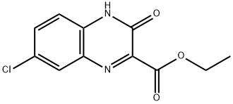 ETHYL 7-CHLORO-3-OXO-3,4-DIHYDROQUINOXALINE-2-CARBOXYLATE 结构式