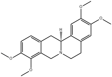 2,3,9,10-テトラメトキシ-5,6,13,13aα-テトラヒドロ-8H-ジベンゾ[a,g]キノリジン 化学構造式