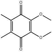 6-メチル-2,3-ジメトキシ-5-メチル-1,4-ベンゾキノン 化学構造式