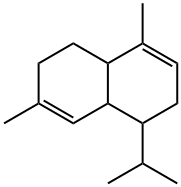 1,2,4a,5,6,8a-hexahydro-1-isopropyl-4,7-dimethylnaphthalene Struktur