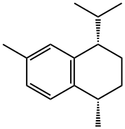 (1S)-1α-イソプロピル-4α,7-ジメチルテトラリン 化学構造式