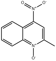 2-メチル-4-ニトロキノリン1-オキシド 化学構造式
