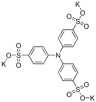 Tris[4-[(potassiooxy)sulfonyl]phenyl]amine Struktur