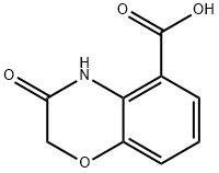 3-OXO-3,4-DIHYDRO-2H-BENZO[B][1,4]OXAZINE-5-CARBOXYLIC ACID Structure