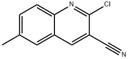 2-CHLORO-6-METHYLQUINOLINE-3-CARBONITRILE 结构式