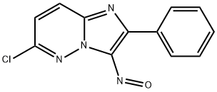 Imidazo[1,2-b]pyridazine, 6-chloro-3-nitroso-2-phenyl- Structure