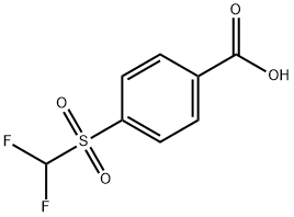 4-(Difluoro-methanesulfonyl)-benzoic acid Struktur