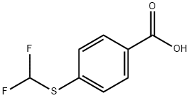 4-[(二氟甲基)硫烷基]苯甲酸, 4837-26-7, 结构式
