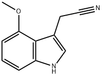 4-Methoxyindole-3-Acetonitrile  Struktur