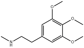 Benzenethanamine, 3,4,5-trimethoxy-N-methyl- Struktur