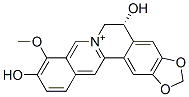 (5R)-5,6-Dihydro-5,10-dihydroxy-9-methoxybenzo[g]-1,3-benzodioxolo[5,6-a]quinolizinium 结构式