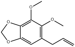 4,5-ジメトキシ-6-アリル-1,3-ベンゾジオキソール 化学構造式