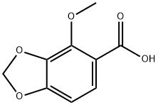 4-Methoxy-1,3-benzodioxole-5-carboxylic acid Struktur
