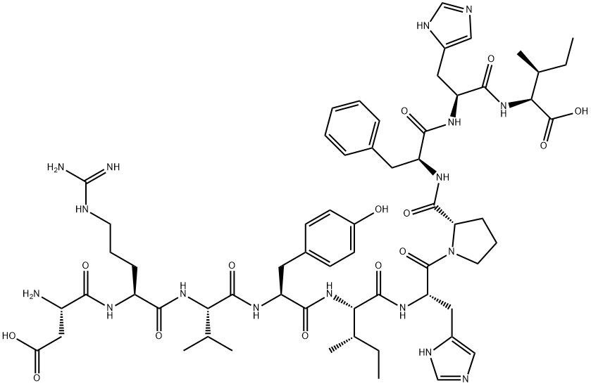 ANGIOTENSIN I, HUMAN Struktur