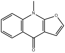 9-甲基呋喃并[2,3-B]喹啉-4(9H)-酮, 484-74-2, 结构式