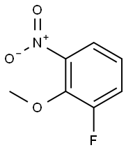 1-フルオロ-2-メトキシ-3-ニトロベンゼン 化学構造式